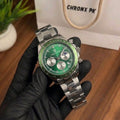 poedager watch with metallic straps