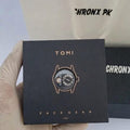 Tomi watch with 2 leather strap
