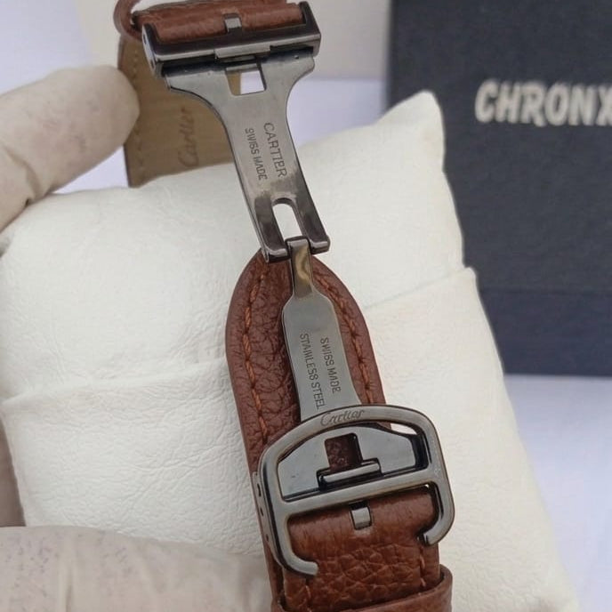 Cartier leather strap with master lock